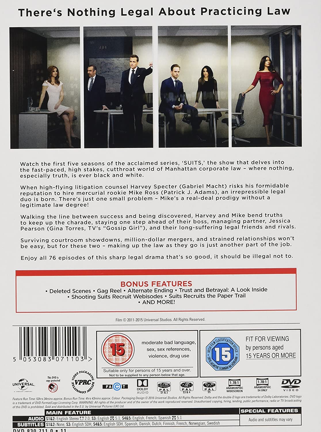 Suits: Seasons 1-5 (DVD)