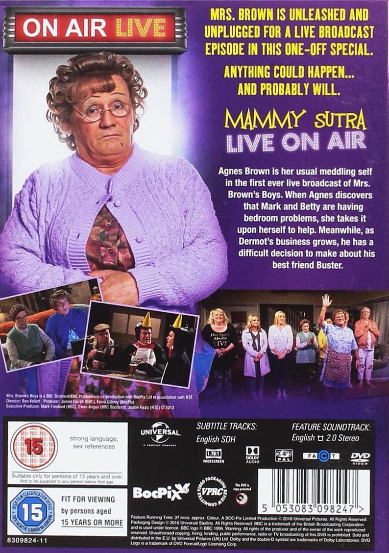 Mrs Brown’s Boys: Unplugged And Unleashed - On Air Live (DVD)