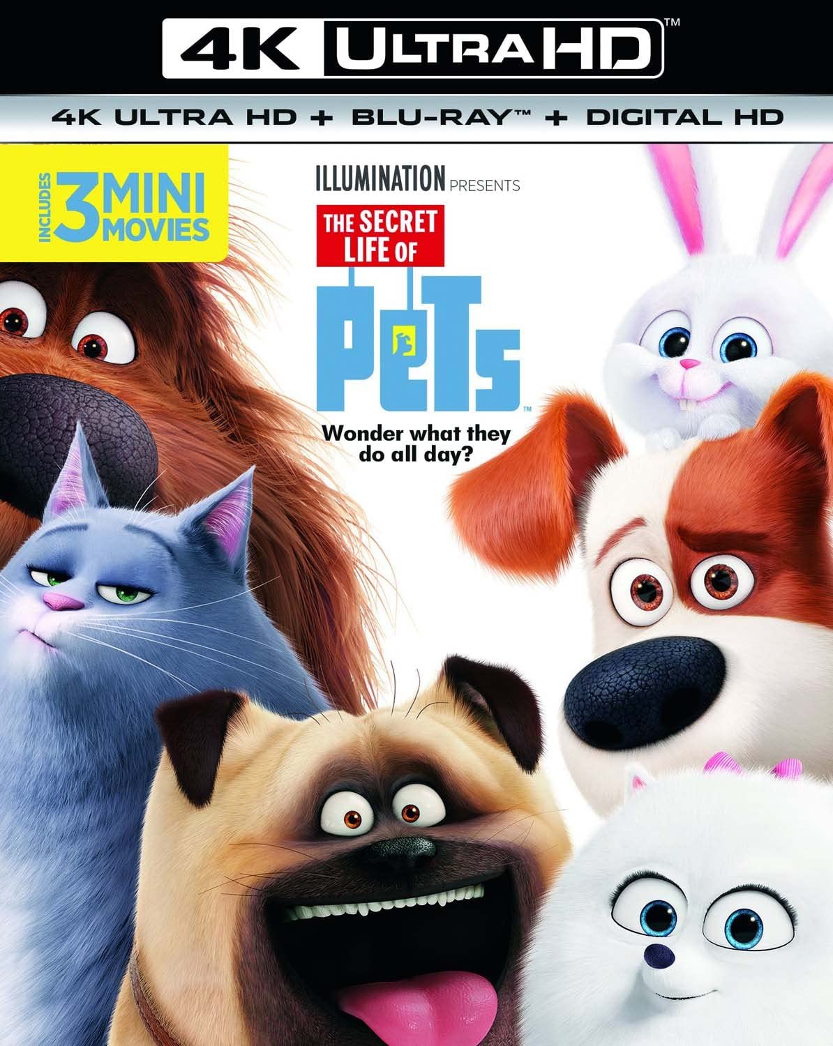 The Secret Life Of Pets [2016] (Illumination) (4K Ultra HD + Blu-ray)