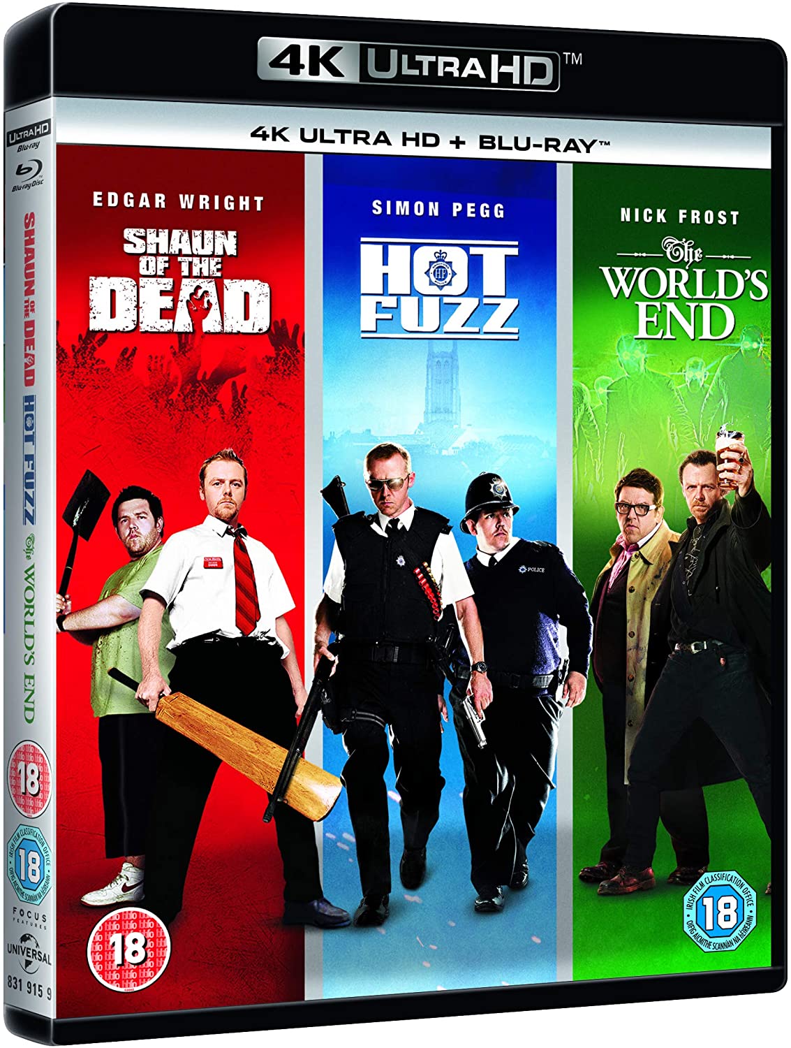 Shaun of the Dead/Hot Fuzz/The World's End Trilogy (4K Ultra HD + Blu-ray)