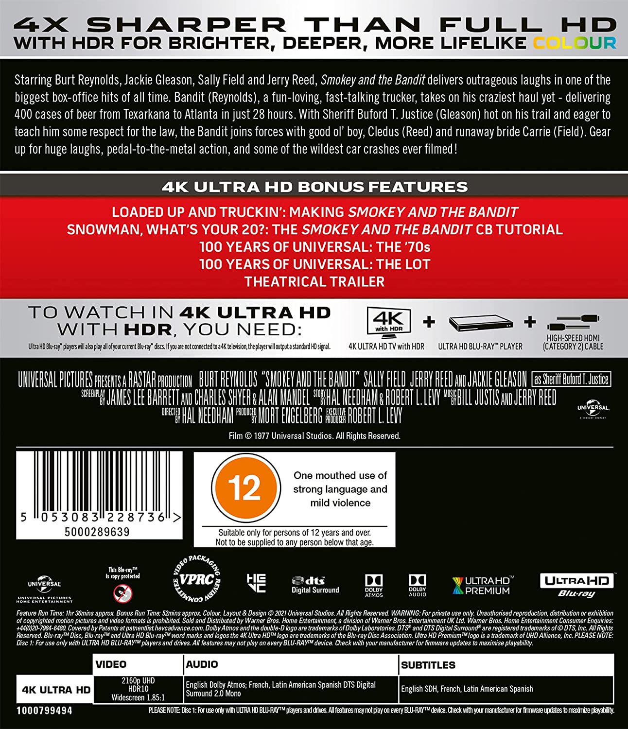 Smokey and the Bandit (4K Ultra HD + Blu-ray)