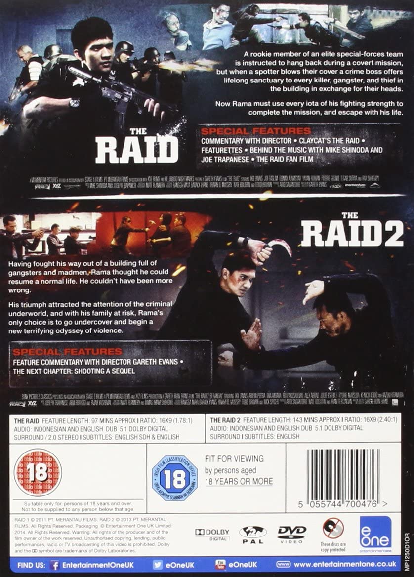 The Raid 2 Film Collection (DVD)