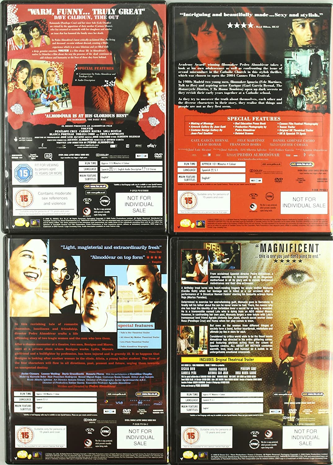 Pedro Almodovar 4 Film Collection (DVD)