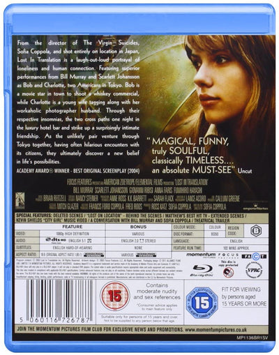 Lost In Translation [2004] (Blu-ray)