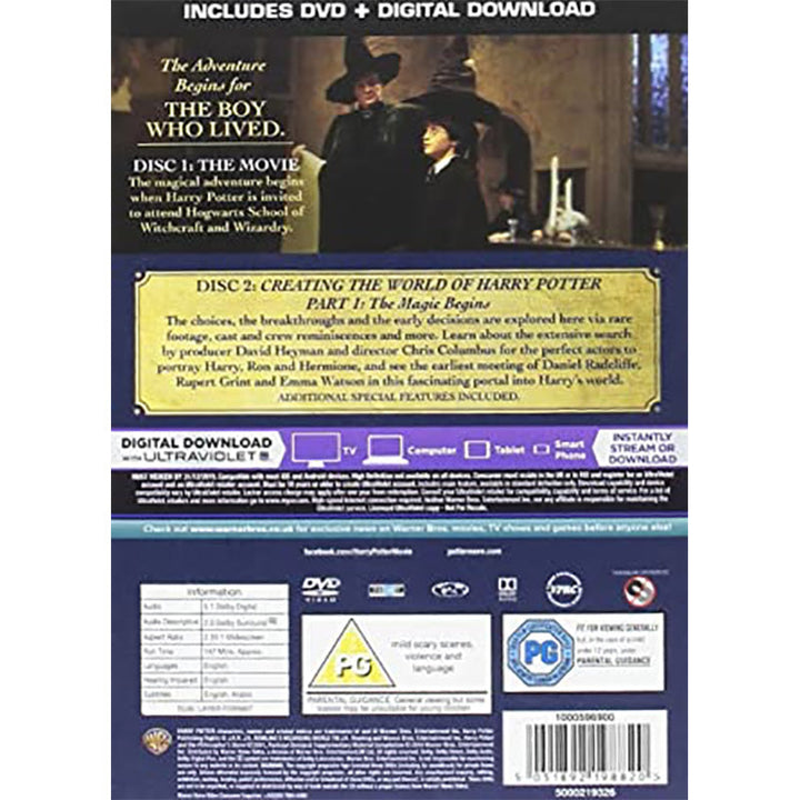 Dvd Watch Harry Potter And The Sorcerer's Stone Amazon Prime