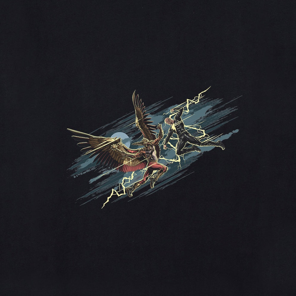 DC - Black Adam & Hawk Man Graphic T-Shirt