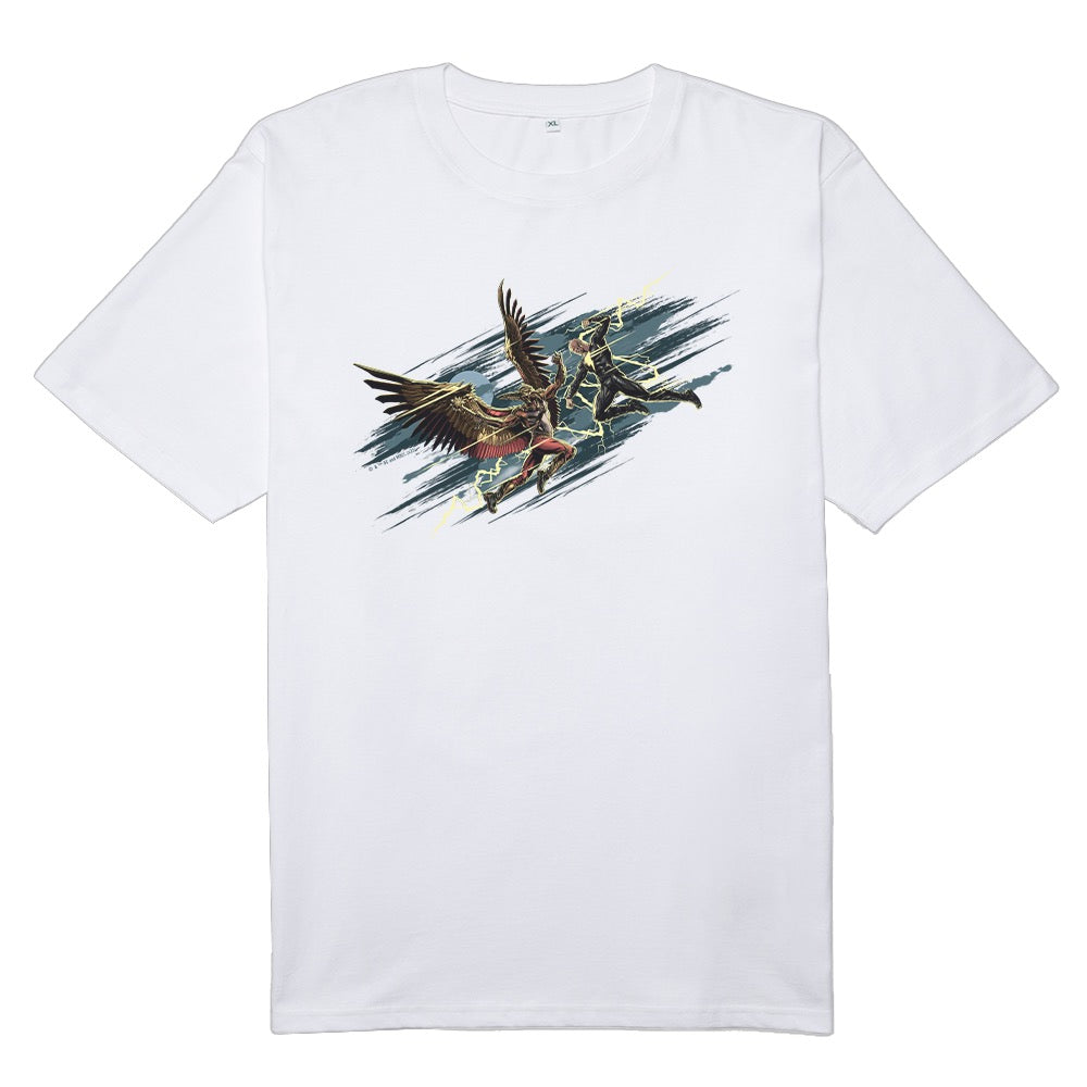 DC - Black Adam & Hawk Man Graphic T-Shirt
