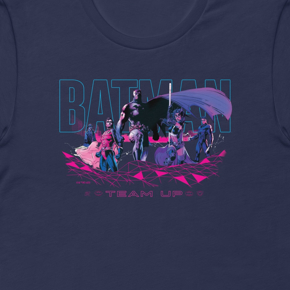 Batman Team Up Group Adult T-Shirt