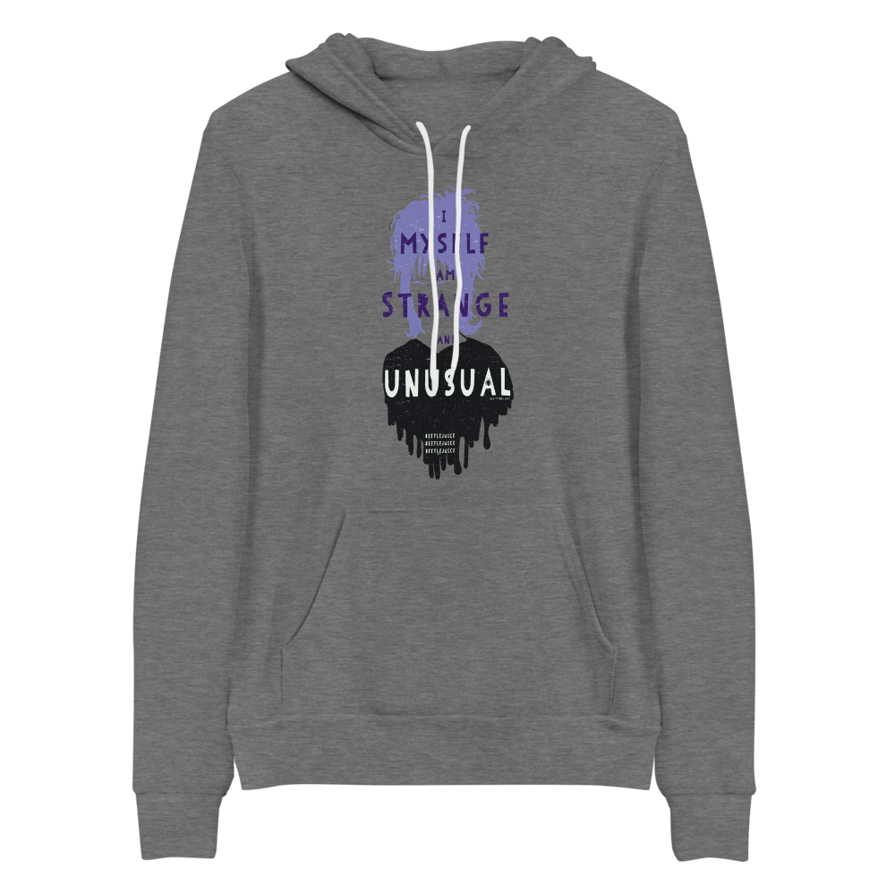 Beetlejuice Strange and Unusual Adult Fleece Hooded Sweatshirt