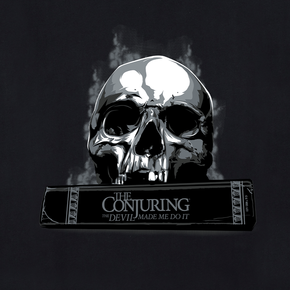 Conjuring Skull on Book Adult Tee  Men's Short Sleeve T-Shirt