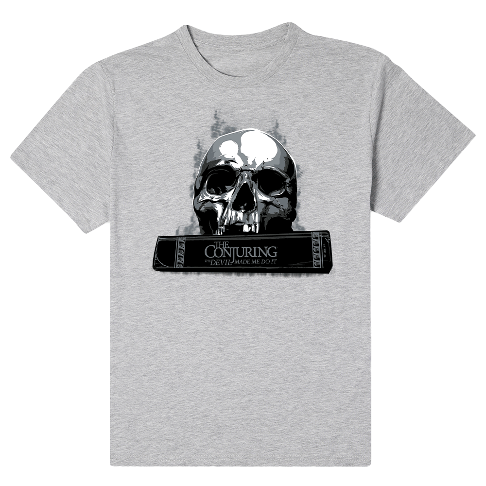 Conjuring Skull on Book Adult Tee  Men's Short Sleeve T-Shirt