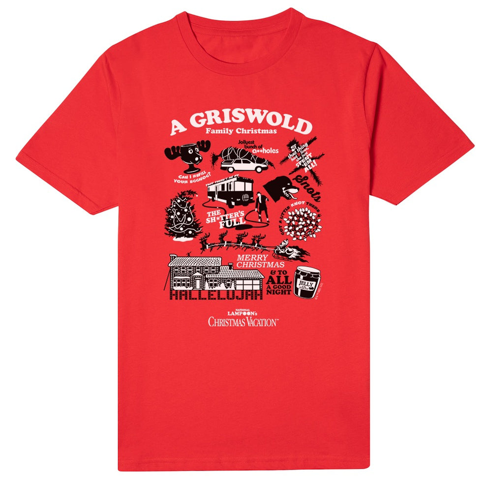 Christmas Vacation Family Christmas Mashup Men's Short Sleeve T-Shirt