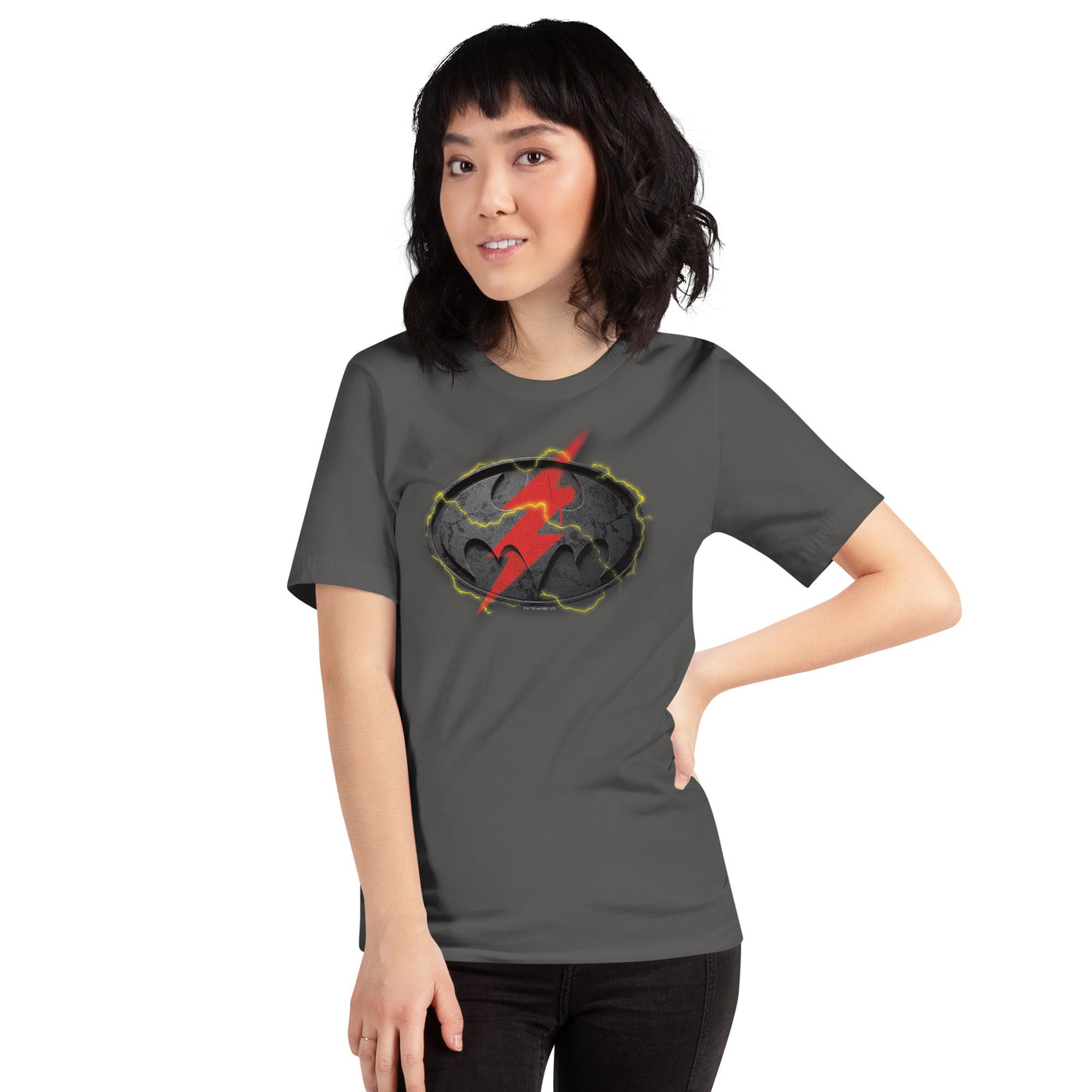 The Flash x Batman Logo Mashup  Adult Short Sleeve T-Shirt