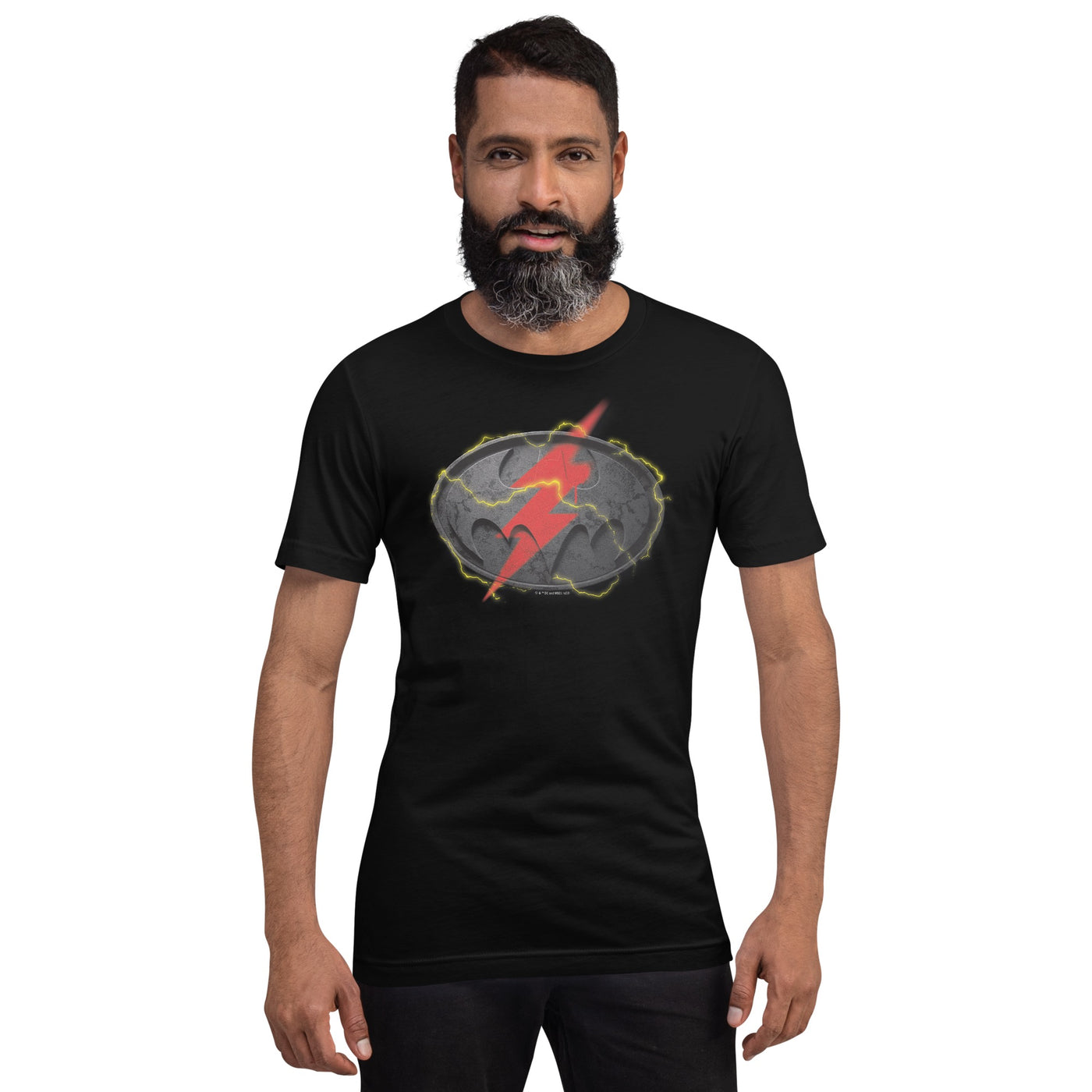 The Flash x Batman Logo Mashup  Adult Short Sleeve T-Shirt