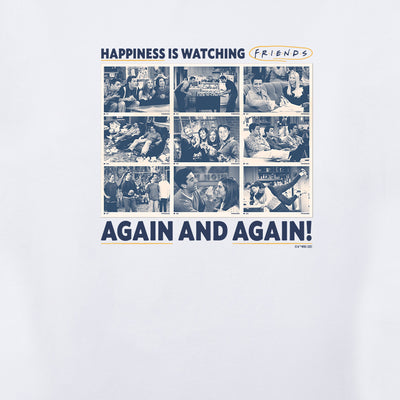 Friends Happiness is Watching Friends Again and Again Men's Short Sleeve T-Shirt