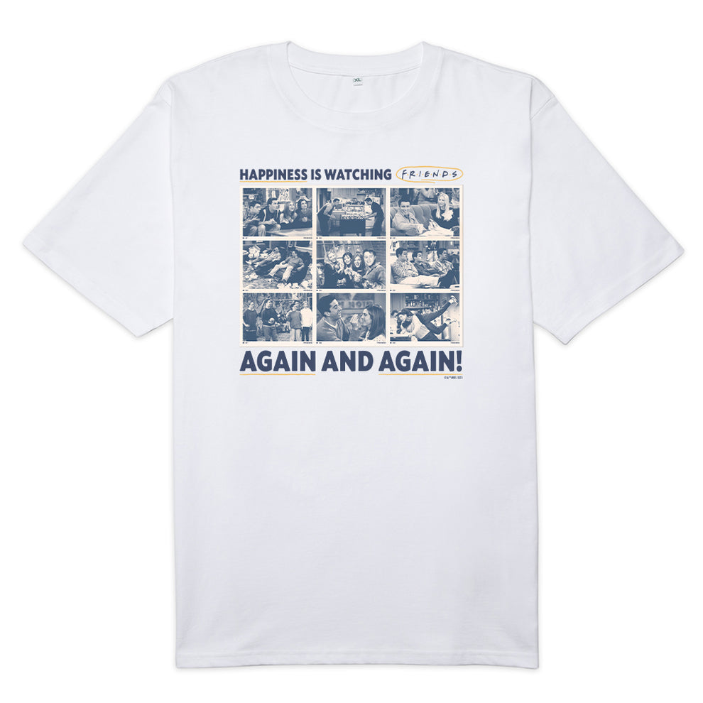 Friends Happiness is Watching Friends Again and Again Men's Short Sleeve T-Shirt