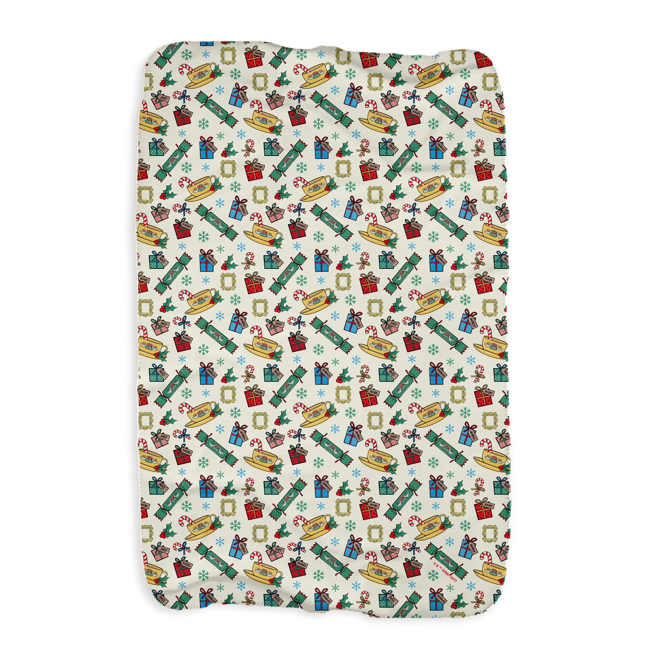 Friends Holiday Icons Fleece Blanket