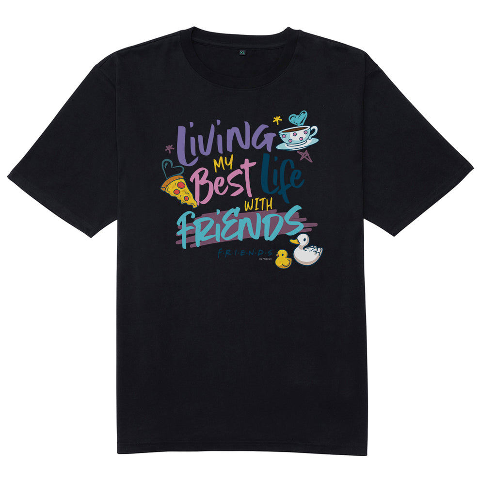 Friends Living My Best Life With Friends Men's Short Sleeve T-Shirt