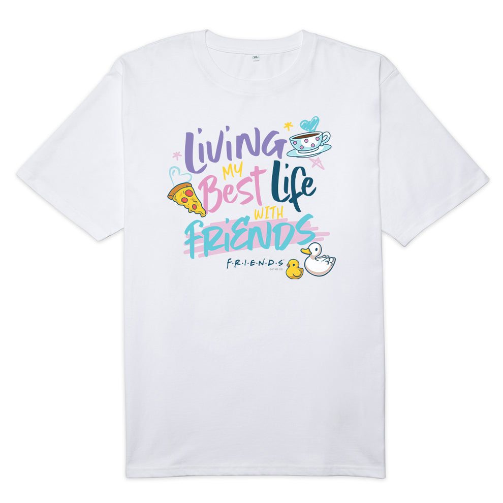 Friends Living My Best Life With Friends Men's Short Sleeve T-Shirt