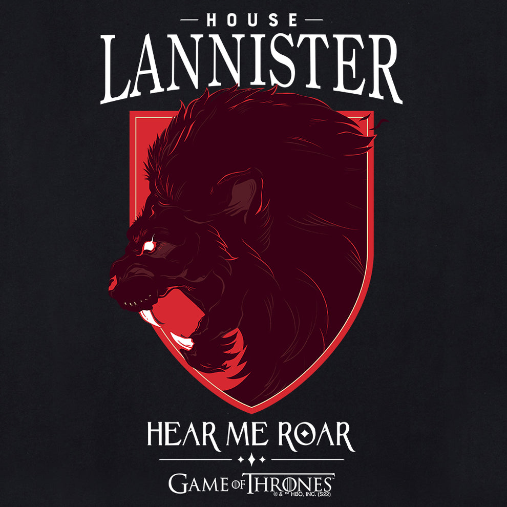 Game of Thrones House Lannister Adult Short Sleeve T-Shirt