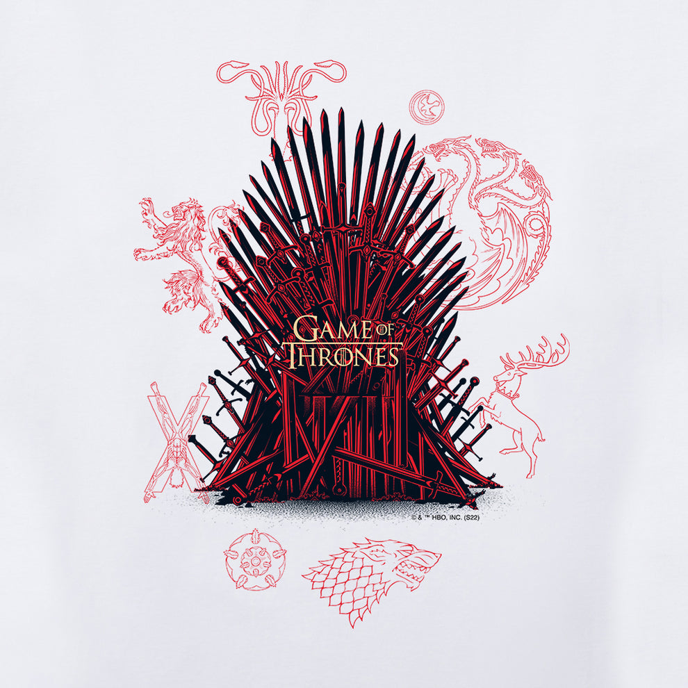 Game of Thrones Iron Throne Adult Short Sleeve Shirt