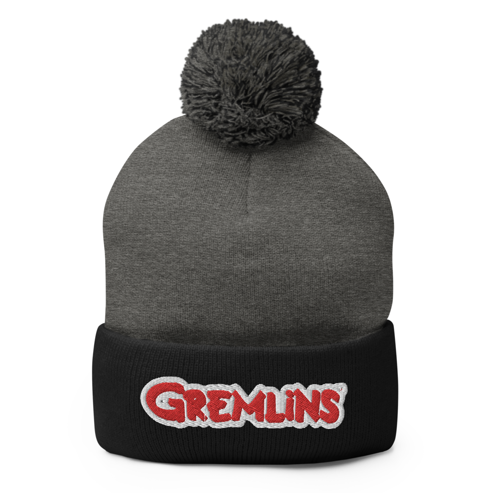 Gremlins Logo Pom Pom Knit Beanie