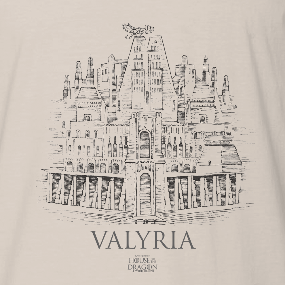 House of the Dragon Valyria Adult Short Sleeve T-Shirt