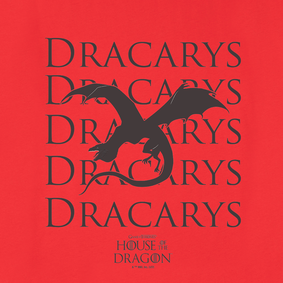 House of the Dragon Dracarys Adult Short Sleeve T-Shirt
