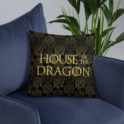 Game of Thrones Dragon Pattern Throw Pillow