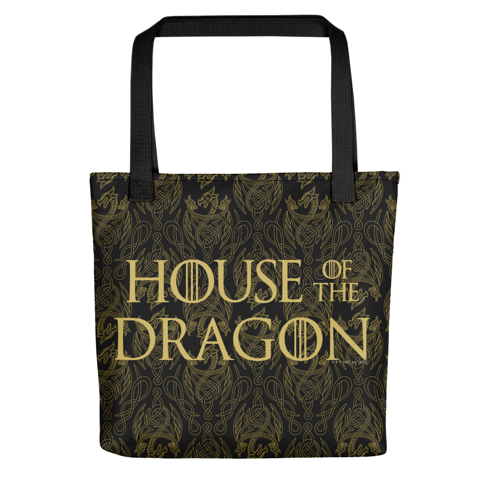 Game of Thrones Dragon Pattern Premium Tote Bag