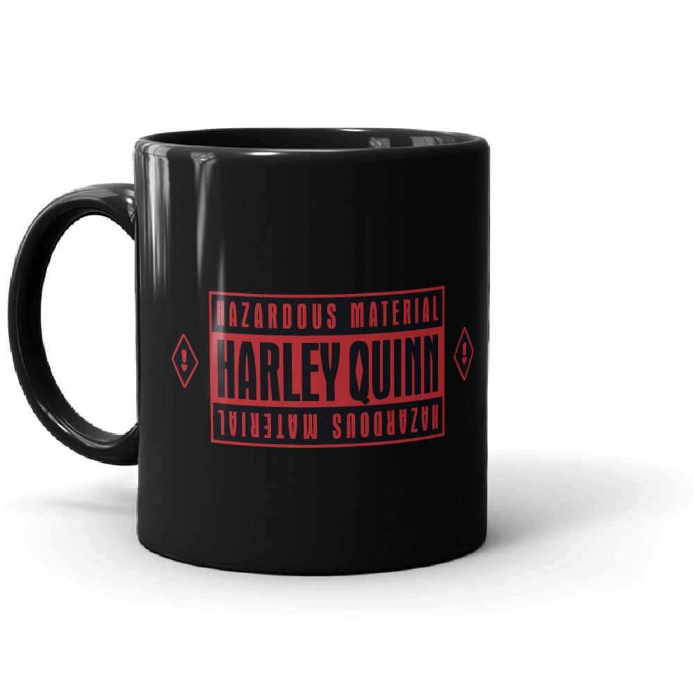 Harley Quinn Hazardous Material Black Mug