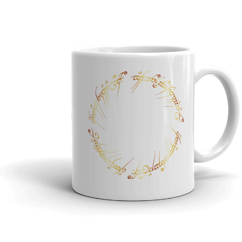 Lord of the Rings The One Ring White Mug