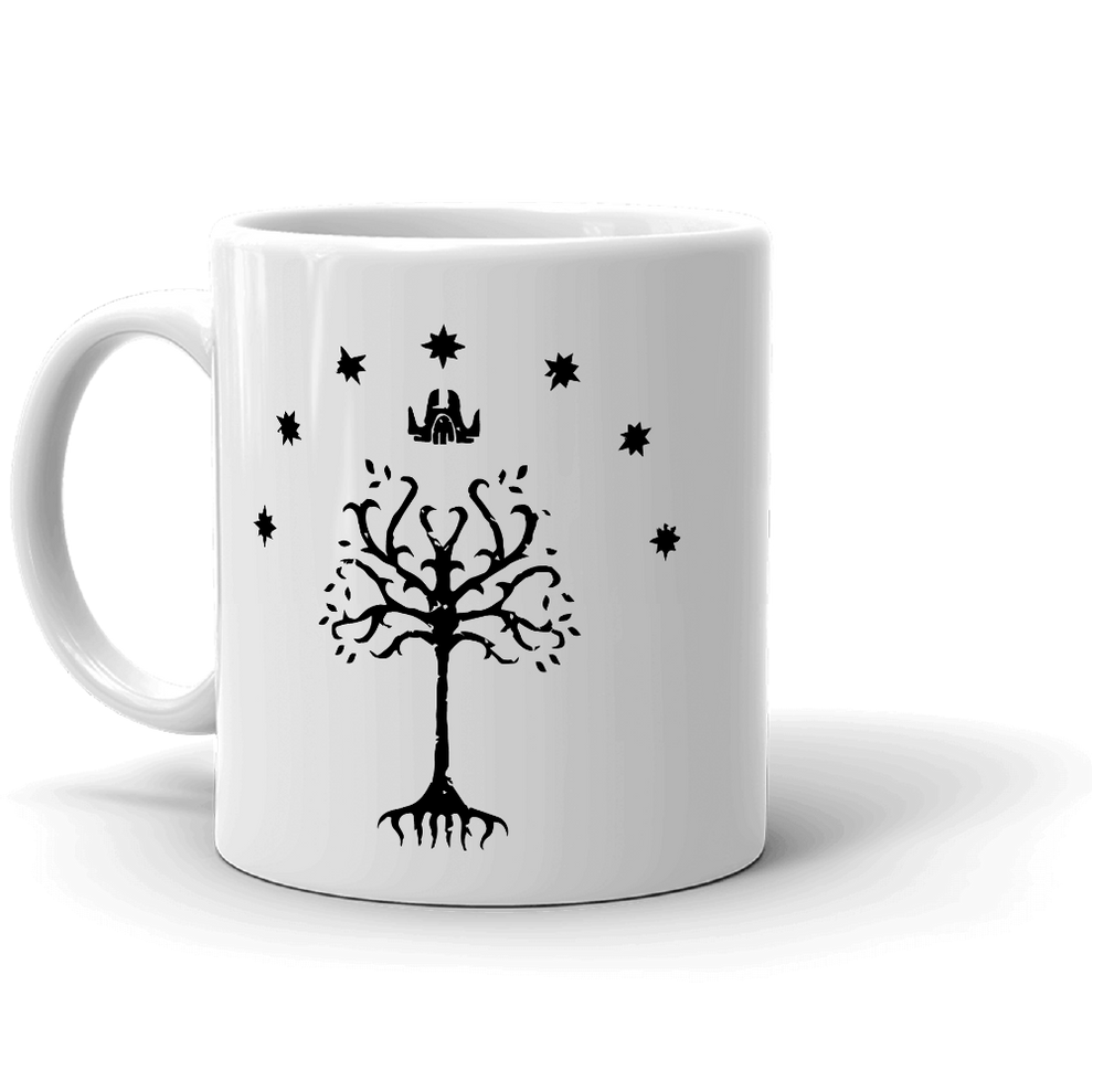 Lord of the Rings Tree of Gondor White Mug