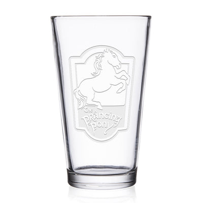 Lord of the Rings The Prancing Pony Pub Engraved Pint Glass