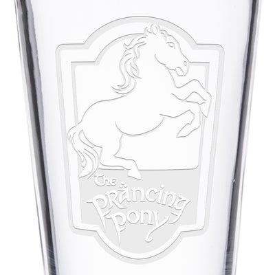Lord of the Rings The Prancing Pony Pub Engraved Pint Glass