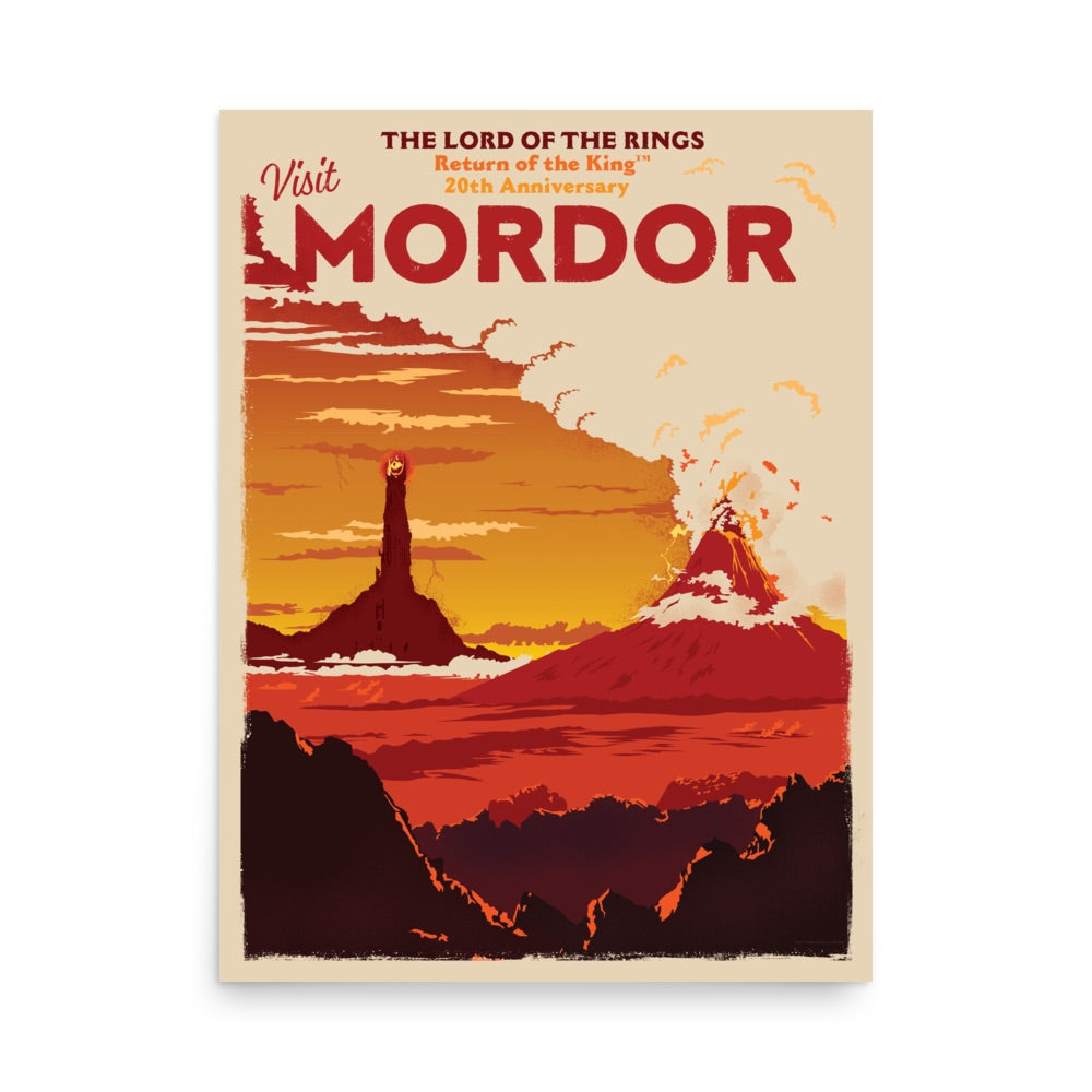 The Lord of the Rings Visit Mordor Matte Poster