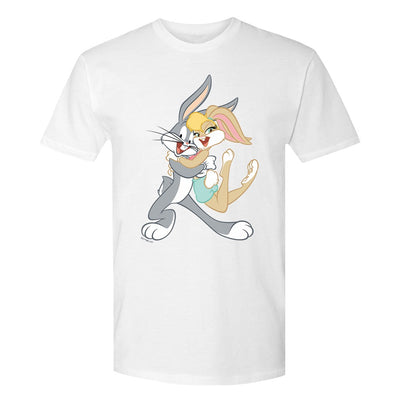 Looney Tunes Bugs and Lola Bunny Adult Short Sleeve T-Shirt