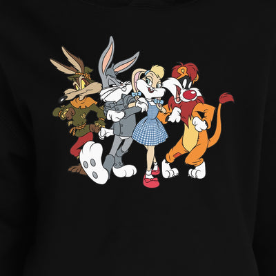 WB 100 Looney Tunes x Wizard of Oz Crop Hooded Sweatshirt