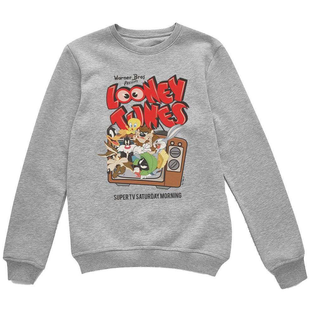 Looney Tunes Super TV Saturday Morning Unisex Crewneck Sweatshirt
