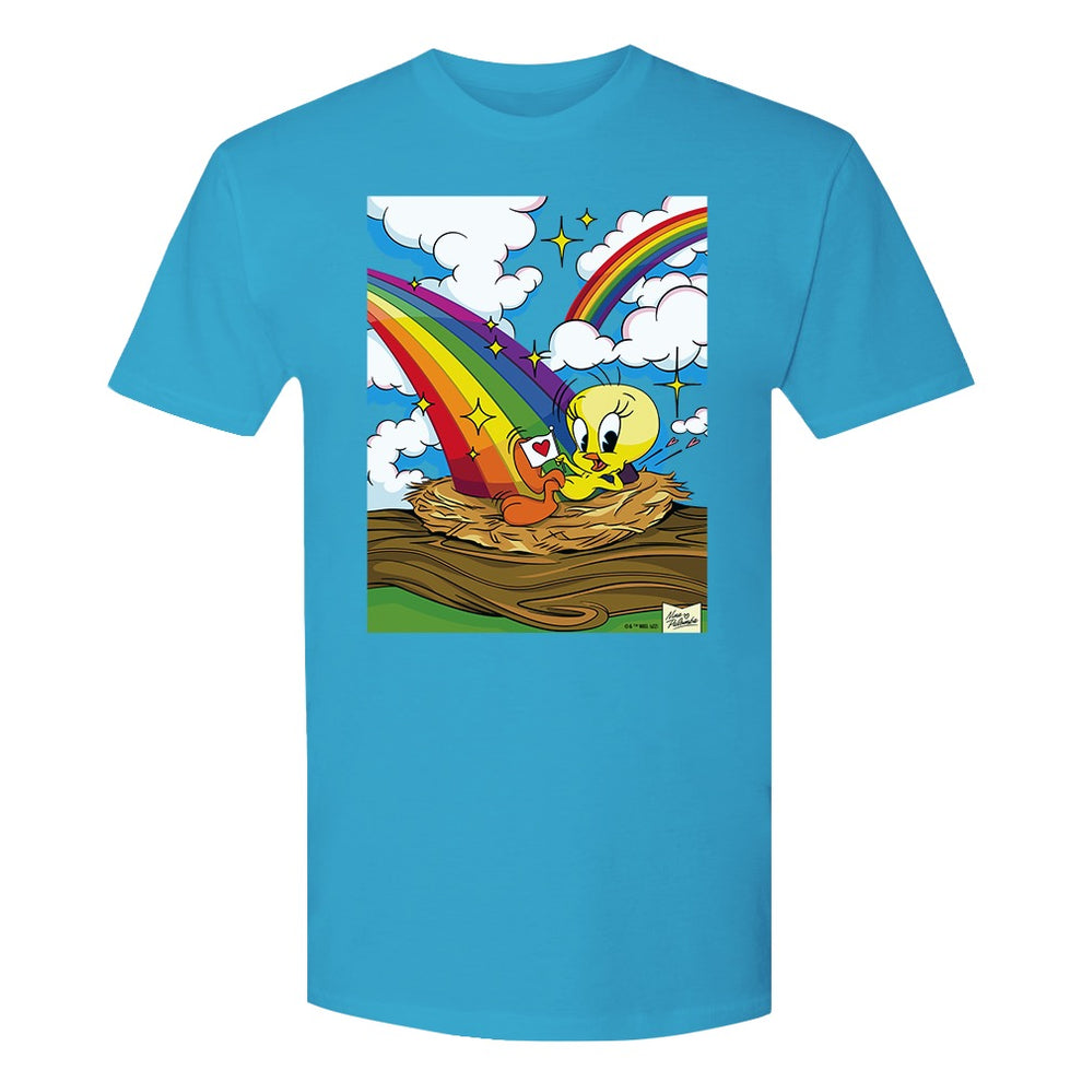 Looney Tunes Tweety Graffiti Adult Short Sleeve T-Shirt