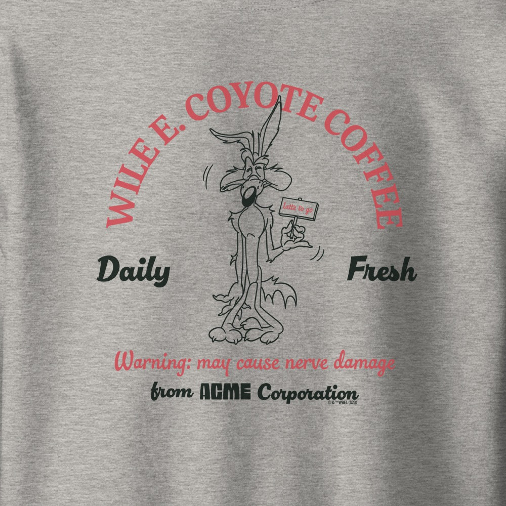 Looney Tunes ACME Wile E. Coyote Coffee Cotton Crewneck