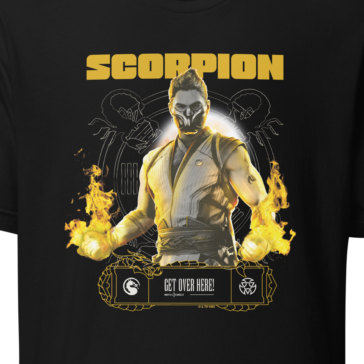 Mortal Kombat Scorpion Adult Short Sleeve T-Shirt