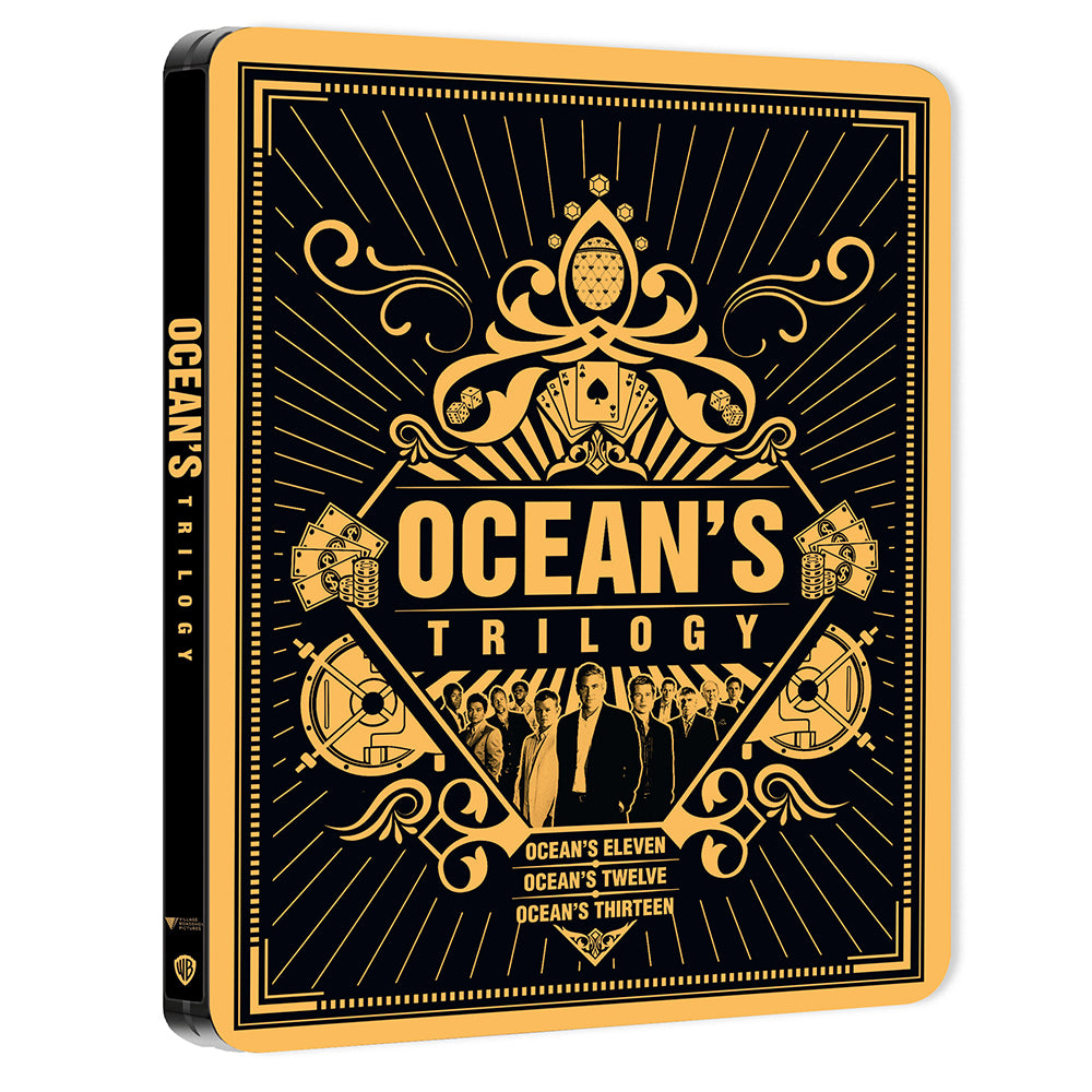 Ocean's Trilogy Steelbook [4K Ultra HD] [Ocean's Eleven: 2001, Ocean's Twelve: 2004, Ocean's Thirteen: 2007]