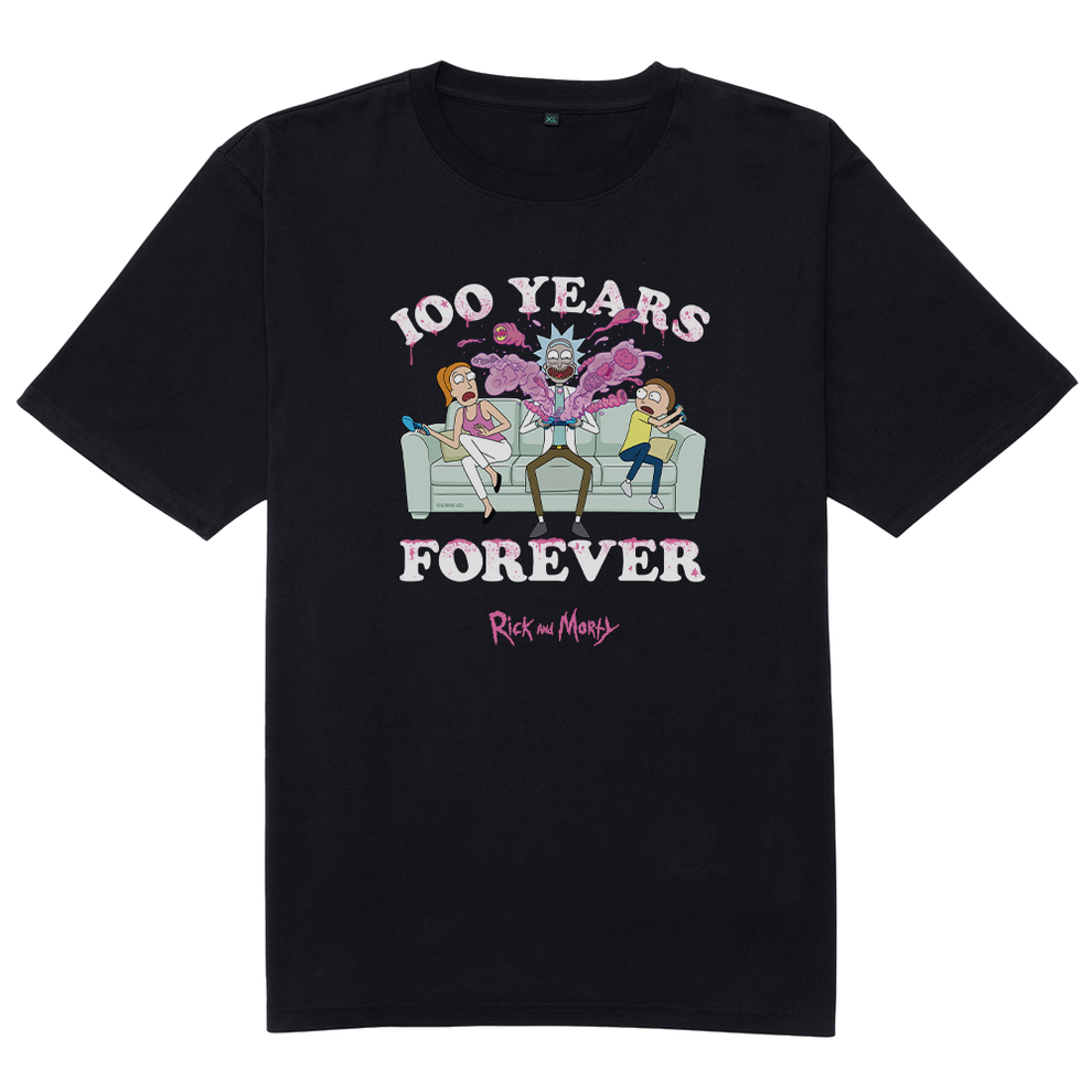 Rick and Morty 100 Years Forever Men's Short Sleeve T-Shirt