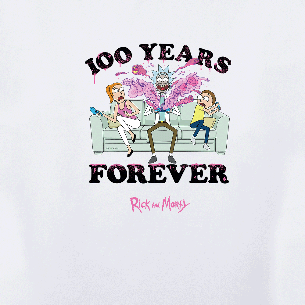 Rick and Morty 100 Years Forever Men's Short Sleeve T-Shirt
