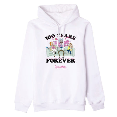 Rick and Morty 100 Years Forever Unisex Hooded Sweatshirt