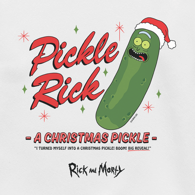 Rick and Morty Christmas Pickle Unisex Crewneck Sweatshirt