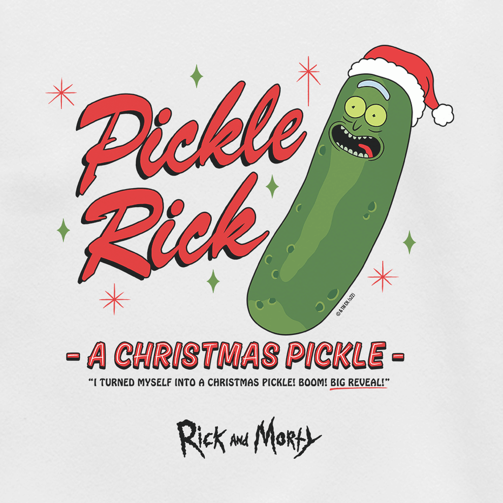 Rick and Morty Christmas Pickle Unisex Crewneck Sweatshirt
