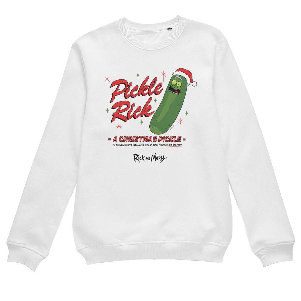 Rick and Morty Christmas Pickle Unisex Crewneck Sweatshirt