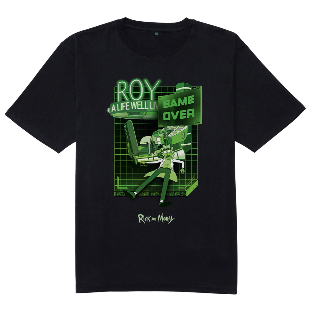 Rick and Morty Game Over Men's Short Sleeve T-Shirt